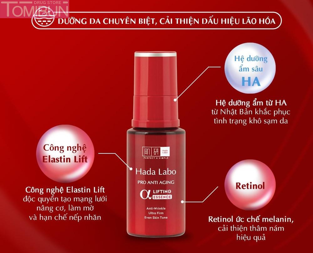 SERUM DƯỠNG DA CHỐNG LÃO HÓA HADA LABO PRO ANTI AGING ESSENCE 30G